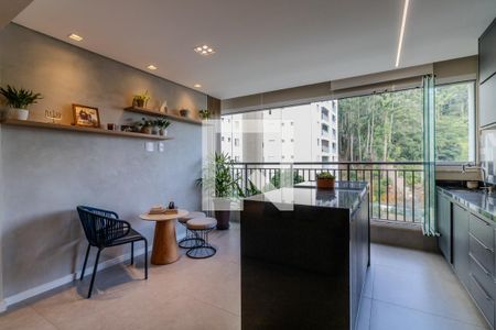 Varanda gourmet de apartamento à venda com 3 quartos, 110m² em Vila Andrade, São Paulo