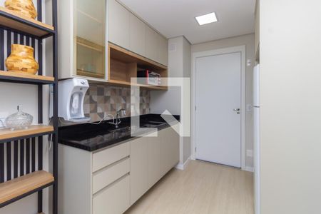 Cozinha de kitnet/studio para alugar com 1 quarto, 21m² em Mooca, São Paulo