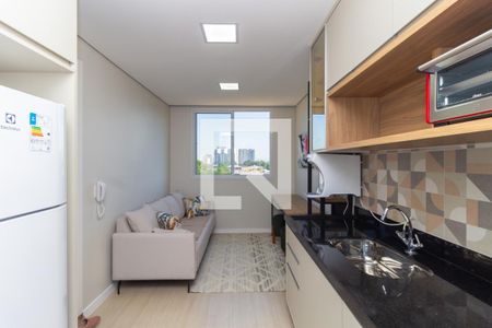 Cozinha de kitnet/studio para alugar com 1 quarto, 21m² em Mooca, São Paulo