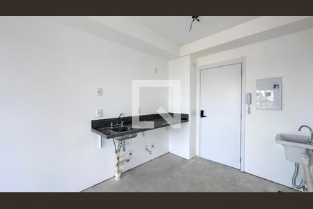 Cozinha de kitnet/studio à venda com 1 quarto, 28m² em Brooklin, São Paulo