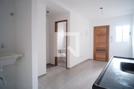 Sala/cozinha  de apartamento à venda com 1 quarto, 30m² em Vila Nhocuné, São Paulo