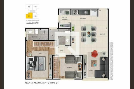 Apartamento à venda com 2 quartos, 65m² em Manacás, Belo Horizonte
