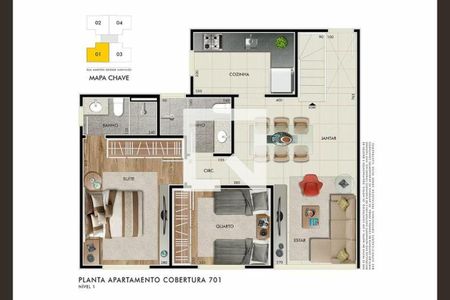 Apartamento à venda com 2 quartos, 65m² em Manacás, Belo Horizonte