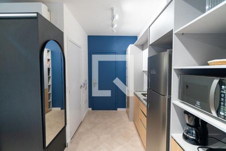 Cozinha de kitnet/studio à venda com 1 quarto, 27m² em Vila Clementino, São Paulo