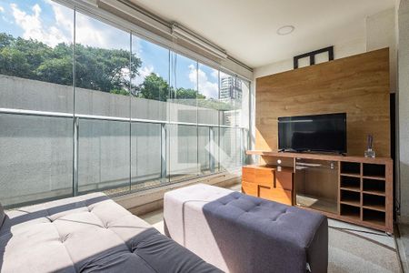 Studio - Varanda de kitnet/studio para alugar com 1 quarto, 40m² em Consolação, São Paulo