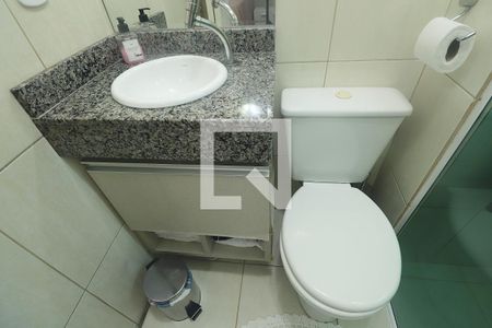 Suíte - Banheiro do Quarto 1 de apartamento à venda com 2 quartos, 57m² em Utinga, Santo André