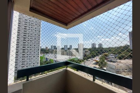 Varanda da Sala de apartamento para alugar com 3 quartos, 77m² em Santo Amaro, São Paulo