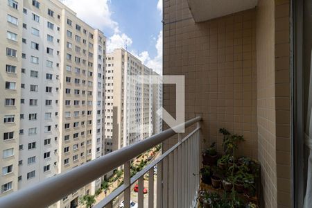 Varanda da Sala de apartamento à venda com 2 quartos, 62m² em Parque Bristol, São Paulo