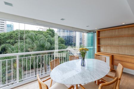 Varanda da Sala de apartamento à venda com 3 quartos, 111m² em Brooklin Paulista, São Paulo