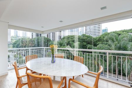 Varanda da Sala de apartamento à venda com 3 quartos, 111m² em Brooklin Paulista, São Paulo