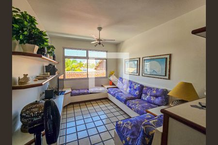 Sala de apartamento para alugar com 3 quartos, 85m² em Jardim Tejereba, Guarujá