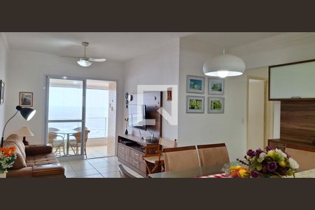 Sala de apartamento para alugar com 3 quartos, 91m² em Guilhermina, Praia Grande