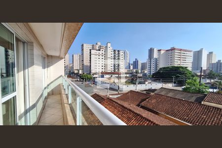 Varanda da Sala de apartamento para alugar com 1 quarto, 38m² em Aviação, Praia Grande