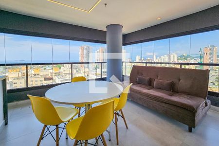 Sala de apartamento para alugar com 1 quarto, 49m² em Enseada, Guarujá