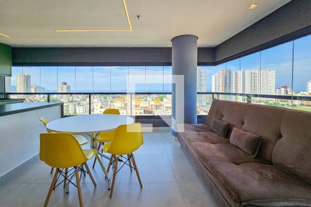 Sala de apartamento para alugar com 1 quarto, 49m² em Enseada, Guarujá