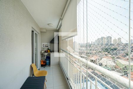 Varanda de apartamento à venda com 3 quartos, 73m² em Chácara Santo Antônio (zona Leste), São Paulo