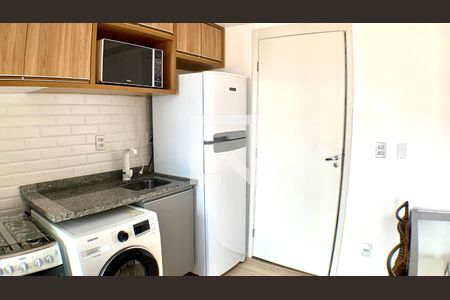 Cozinha de apartamento para alugar com 1 quarto, 30m² em Vila Monumento, São Paulo