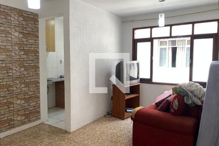 Sala de apartamento para alugar com 1 quarto, 41m² em Boqueirão, Praia Grande