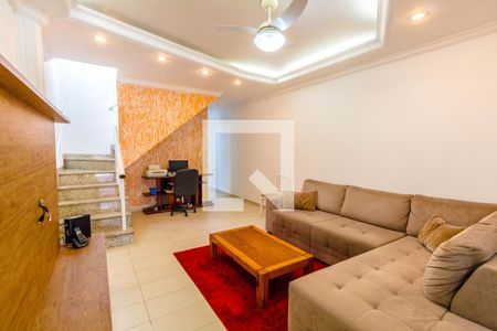 Sala de casa para alugar com 3 quartos, 117m² em Guilhermina, Praia Grande