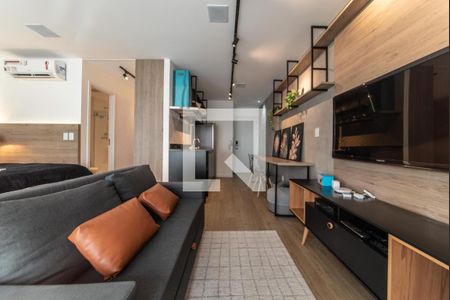 Sala de apartamento à venda com 1 quarto, 38m² em Campo Belo, São Paulo