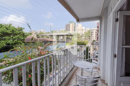 Varanda da Sala de apartamento para alugar com 1 quarto, 52m² em Vila Luis Antonio, Guarujá