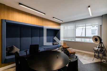 Área comum - Coworking de kitnet/studio para alugar com 1 quarto, 26m² em Pinheiros, São Paulo