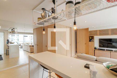 Sala/Cozinha de apartamento à venda com 1 quarto, 74m² em Aclimação, São Paulo