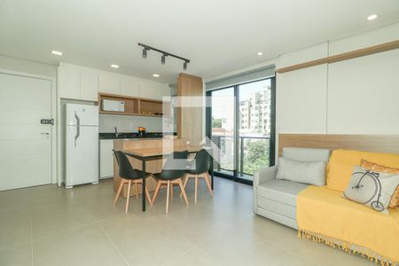 Sala de apartamento à venda com 1 quarto, 47m² em Farroupilha, Porto Alegre