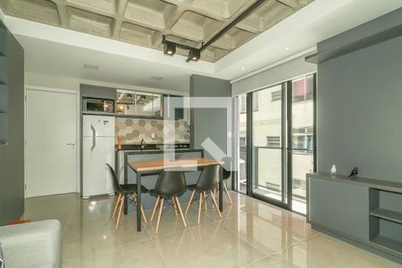 Sala de apartamento à venda com 1 quarto, 47m² em Farroupilha, Porto Alegre