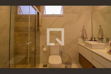 Banheiro da Suíte 1 de casa de condomínio à venda com 4 quartos, 470m² em Loteamento Portal da Colina, Jundiaí