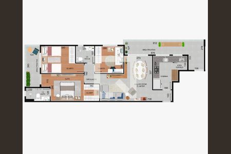 Apartamento à venda com 3 quartos, 107m² em São Lucas, Belo Horizonte