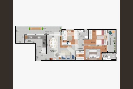 Apartamento à venda com 3 quartos, 107m² em São Lucas, Belo Horizonte