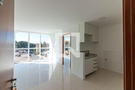 Cozinha Americana - Sala de apartamento para alugar com 1 quarto, 42m² em Shcgn 703, Brasília