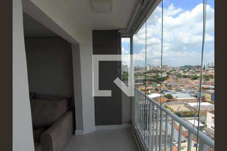 Varanda da Sala de apartamento à venda com 2 quartos, 55m² em Vila Galvão, Guarulhos