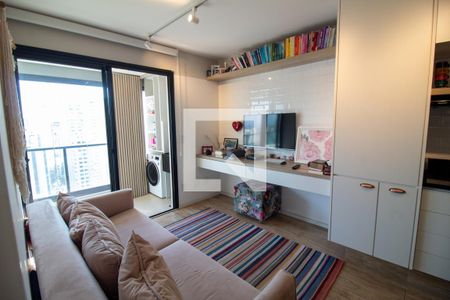 Sala de apartamento à venda com 1 quarto, 42m² em Campo Belo, São Paulo