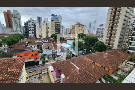 Vista da Sala de apartamento para alugar com 2 quartos, 60m² em Gonzaga, Santos