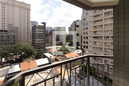 Varanda da Sala de apartamento à venda com 2 quartos, 57m² em Vila Olímpia, São Paulo