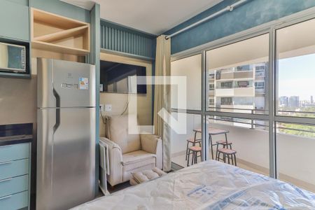 Studio - Cozinha e Quarto de apartamento para alugar com 1 quarto, 25m² em Butantã, São Paulo