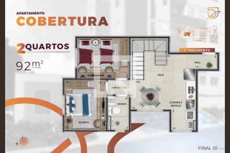 Apartamento à venda com 2 quartos, 89m² em Guarani, Belo Horizonte