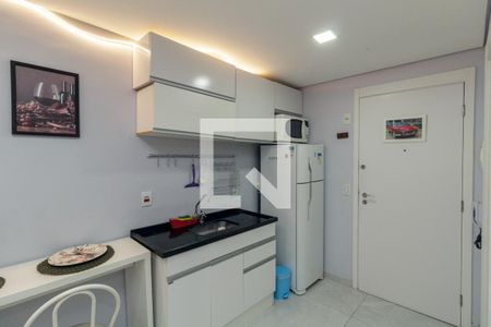 Cozinha de kitnet/studio para alugar com 1 quarto, 27m² em Centro Histórico de São Paulo, São Paulo