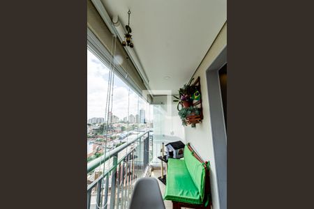 Varanda da Sala de apartamento à venda com 2 quartos, 54m² em Vila Eldízia, Santo André