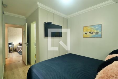 Suíte - Quarto 1 de apartamento à venda com 2 quartos, 107m² em Vila Guiomar, Santo André