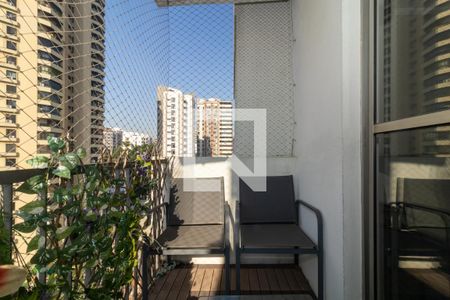 Varanda da Sala de apartamento à venda com 2 quartos, 66m² em Real Parque, São Paulo
