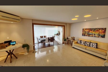 Detalhe Sala de apartamento para alugar com 3 quartos, 199m² em Ponta da Praia, Santos