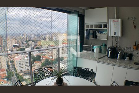 Varanda gourmet de apartamento à venda com 1 quarto, 38m² em Liberdade, São Paulo