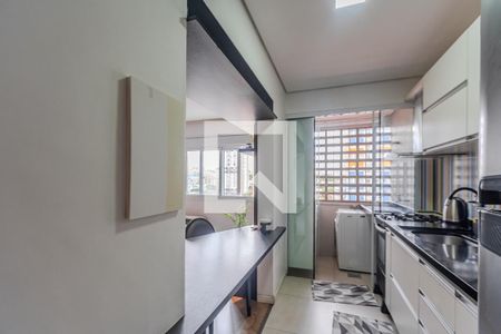 Cozinha e Área de Serviço de apartamento à venda com 1 quarto, 45m² em Partenon, Porto Alegre
