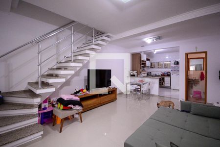 Sala  de casa de condomínio à venda com 3 quartos, 120m² em Vila Moinho Velho, São Paulo