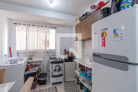 Cozinha e área de serviço de apartamento à venda com 2 quartos, 38m² em Santa Maria, Osasco