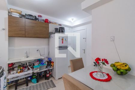 Cozinha e área de serviço de apartamento à venda com 2 quartos, 38m² em Santa Maria, Osasco