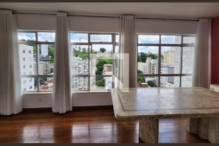 Sala - Vista de apartamento à venda com 2 quartos, 87m² em Luxemburgo, Belo Horizonte